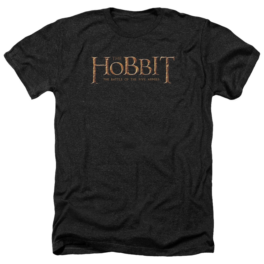 The Hobbit Logo Men's 30/1 Heather 60 40 Poly Short-Sleeve T-Shirt