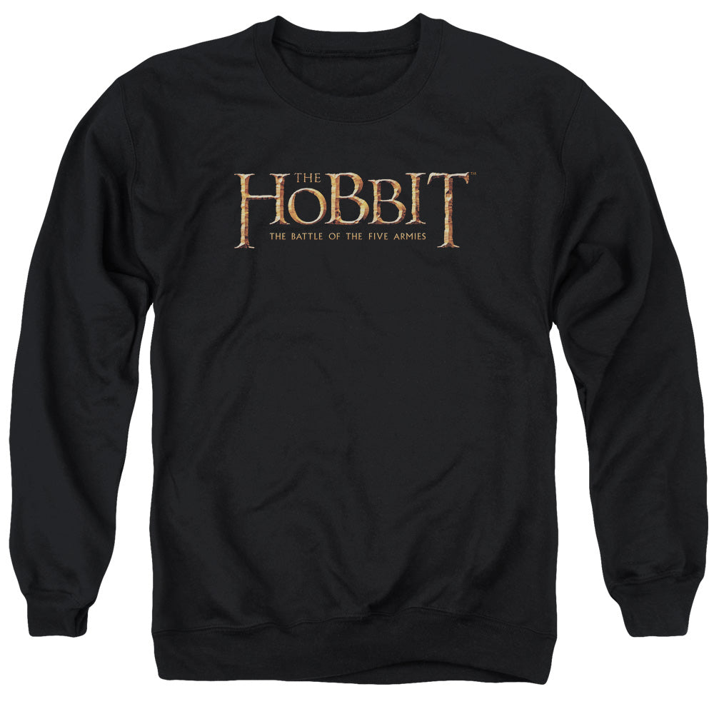 The Hobbit Logo Men's Crewneck 50 50 Poly Long-Sleeve T-Shirt