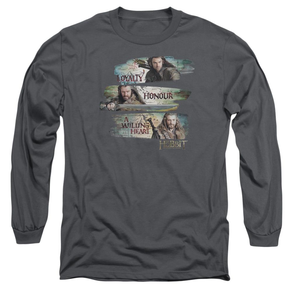 The Hobbit Loyalty And Honour Men's 18/1 Cotton Long-Sleeve T-Shirt