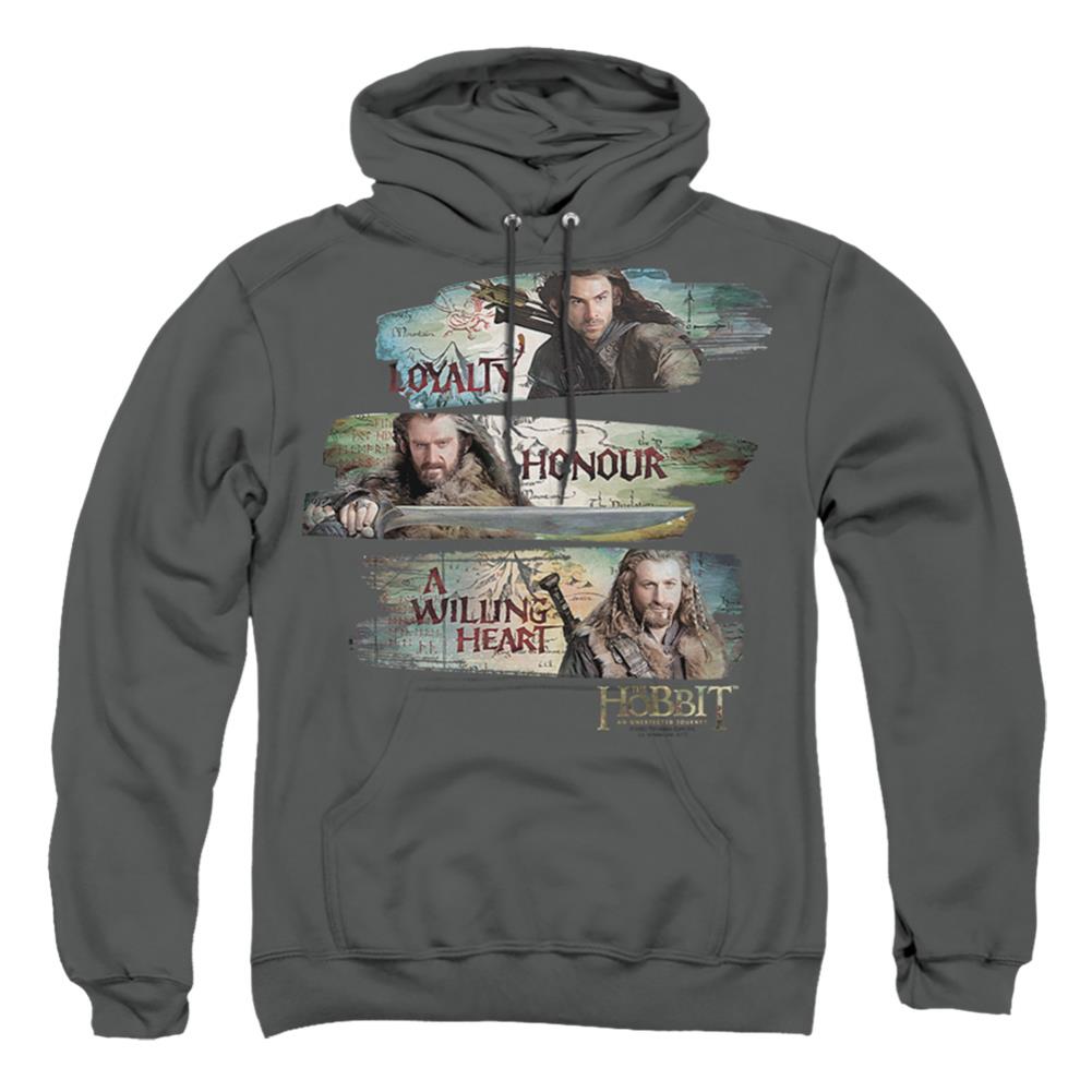 The Hobbit Loyalty And Honour Men's Pull-Over 75 25 Poly Hoodie