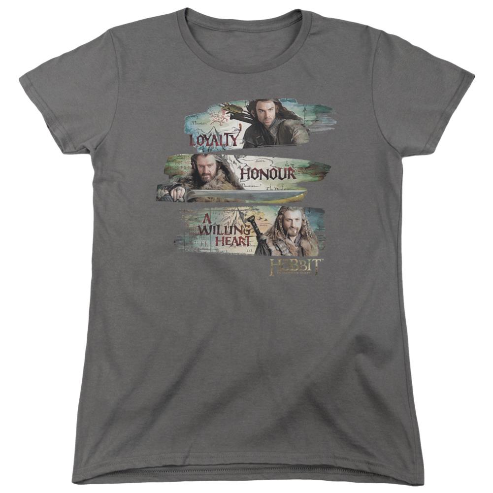 The Hobbit Loyalty And Honour Women's 18/1 Cotton Short-Sleeve T-Shirt