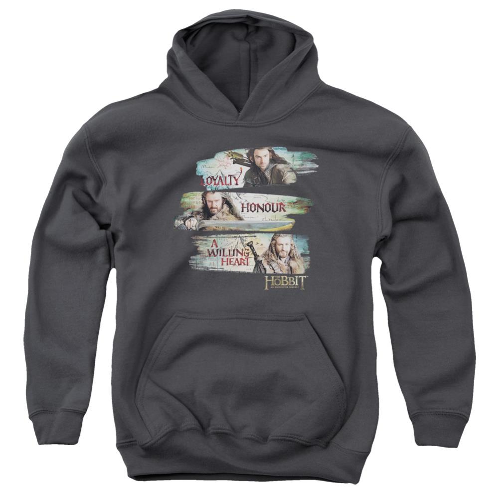 The Hobbit Loyalty And Honour Youth Cotton Poly Pull-Over Hoodie