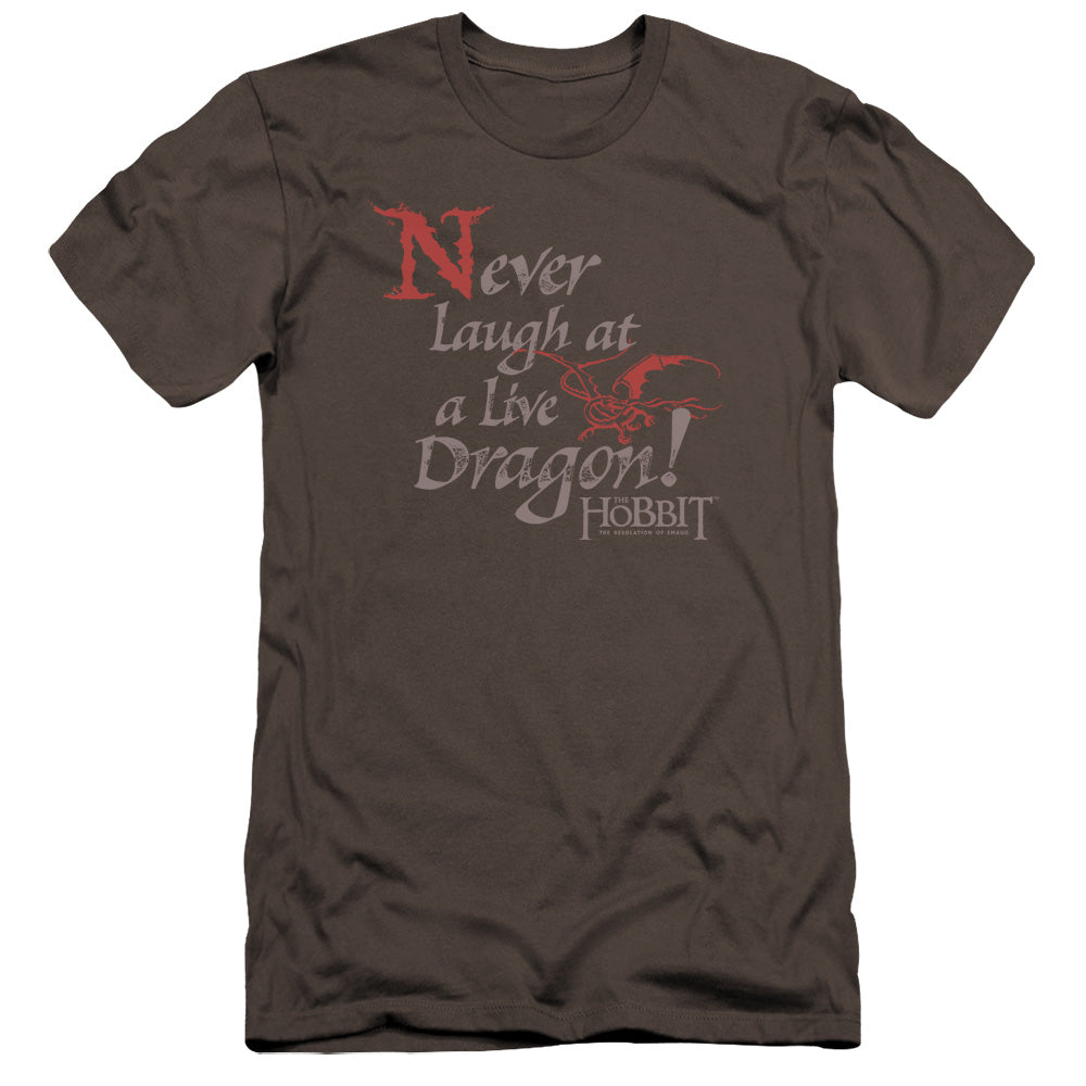 The Hobbit Never Laugh Men's Ultra-Soft 30/1 Cotton Slim Short-Sleeve T-Shirt