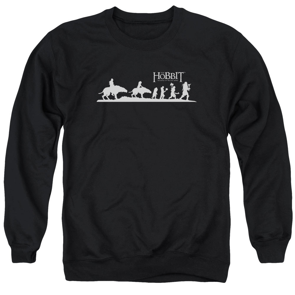 The Hobbit Orc Company Men's Crewneck 50 50 Poly Long-Sleeve T-Shirt