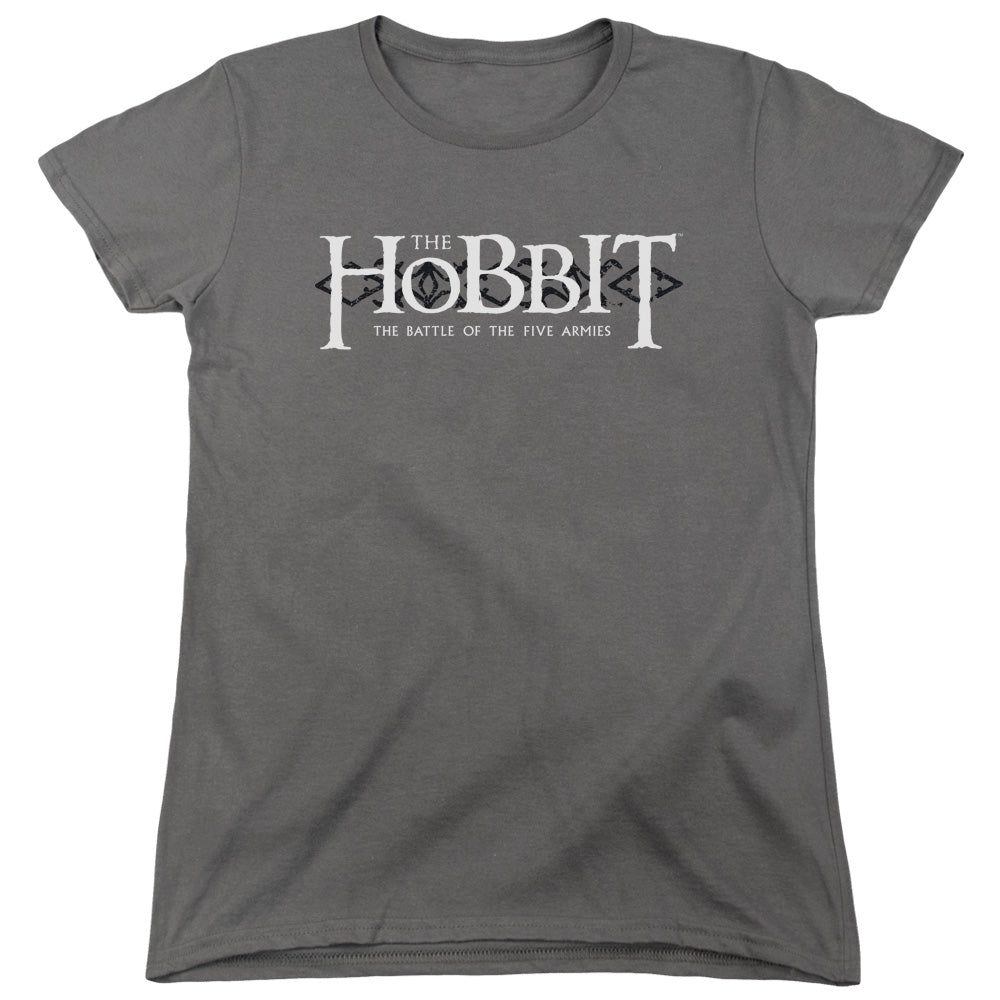 The Hobbit Ornate Logo Women's 18/1 Cotton Short-Sleeve T-Shirt