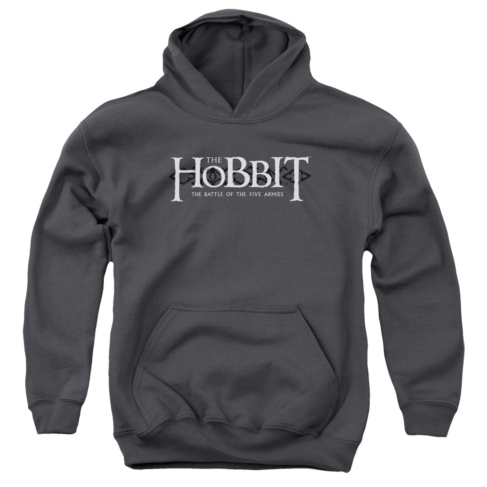 The Hobbit Ornate Logo Youth Cotton Poly Pull-Over Hoodie