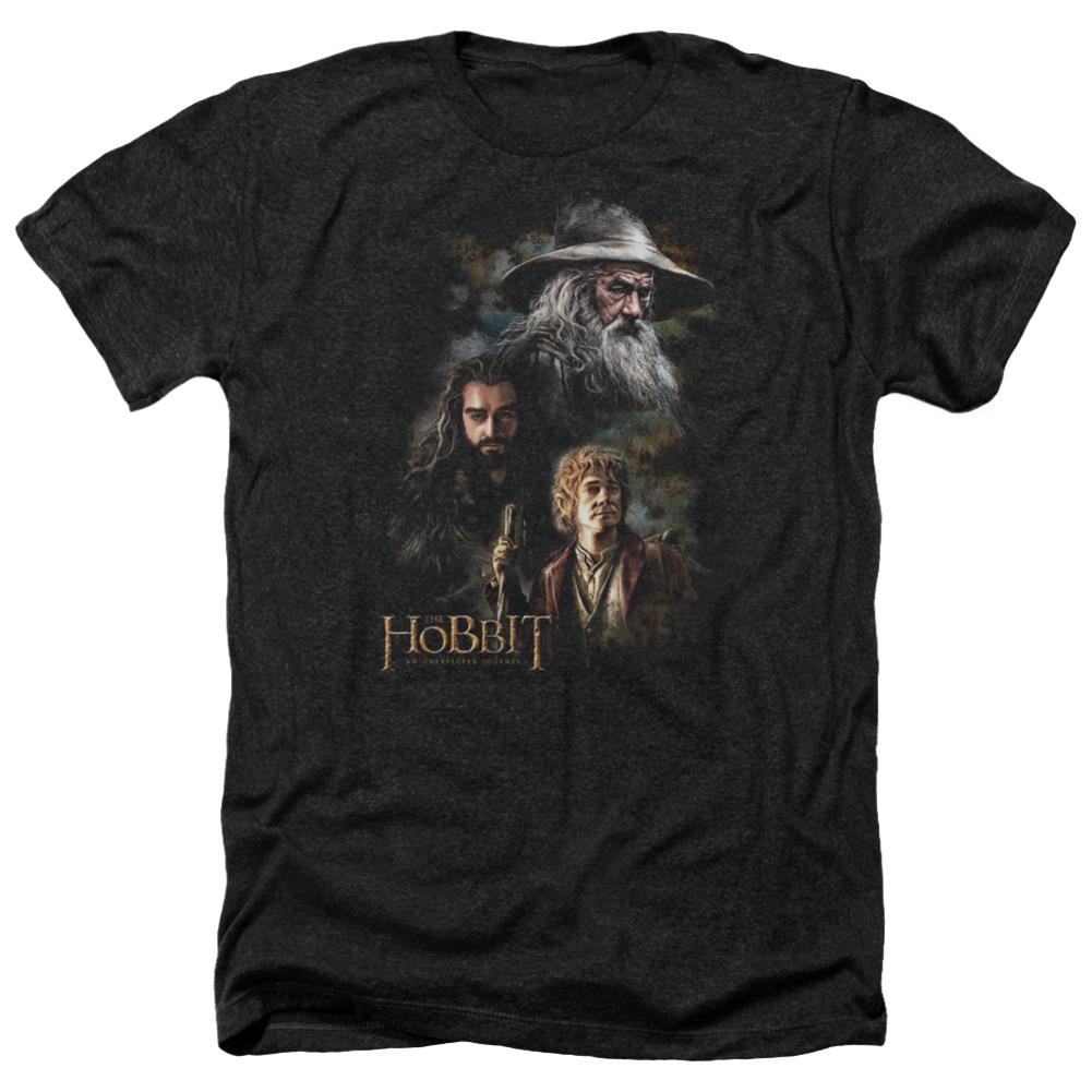 The Hobbit Painting Men's 30/1 Heather 60 40 Poly Short-Sleeve T-Shirt
