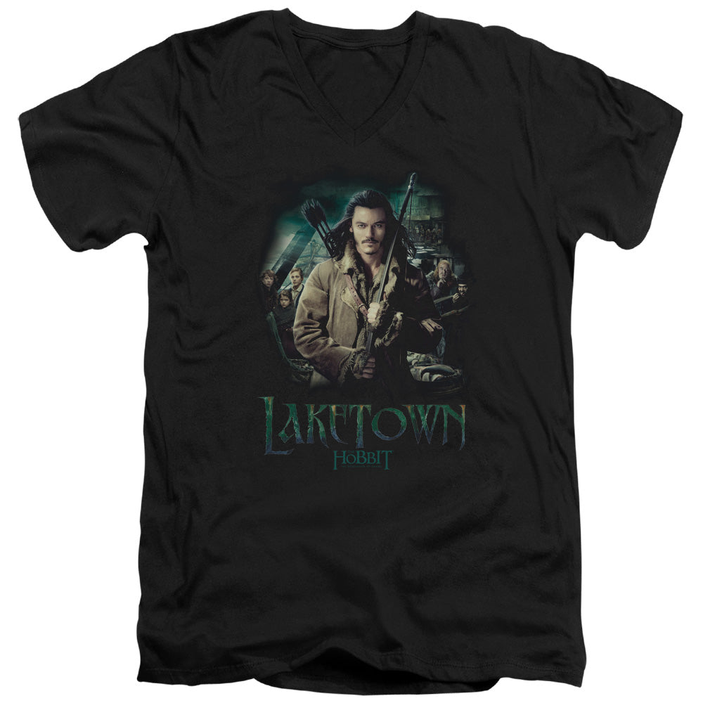 The Hobbit Protector Men's 30/1 Cotton Slim V-Neck T-Shirt