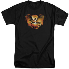 The Hobbit Reign In Flame Men's 18/1 Tall Cotton Short-Sleeve T-Shirt