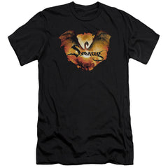 The Hobbit Reign In Flame Men's Ultra-Soft 30/1 Cotton Slim Short-Sleeve T-Shirt