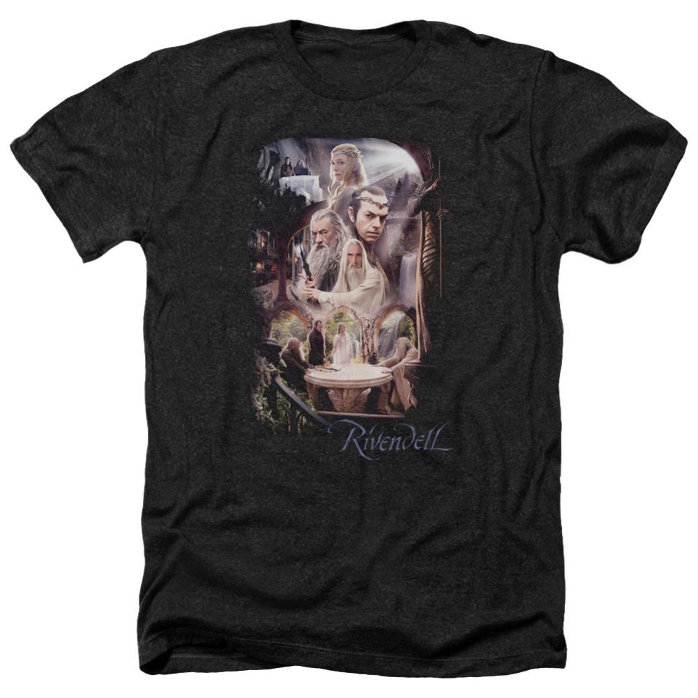 The Hobbit Rivendell Men's 30/1 Heather 60 40 Poly Short-Sleeve T-Shirt