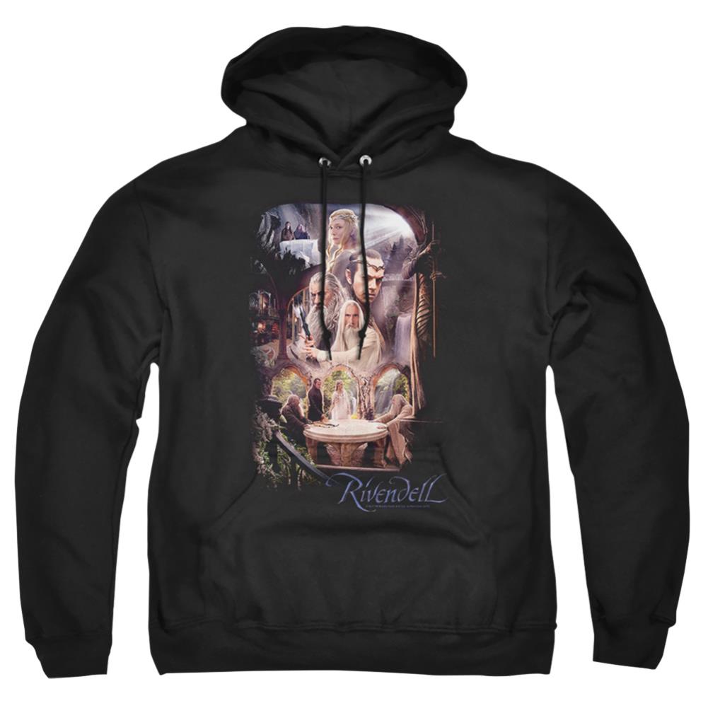 The Hobbit Rivendell Men's Pull-Over 75 25 Poly Hoodie