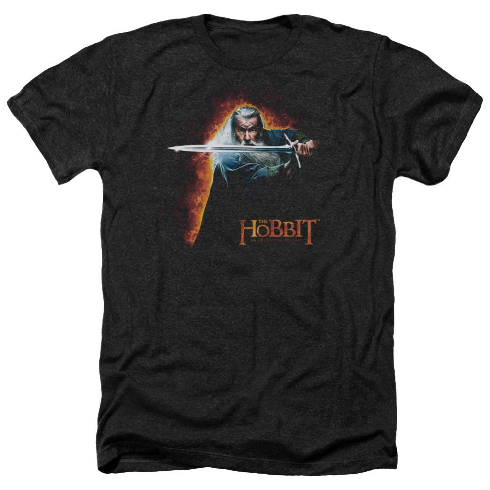 The Hobbit Secret Fire Men's 30/1 Heather 60 40 Poly Short-Sleeve T-Shirt