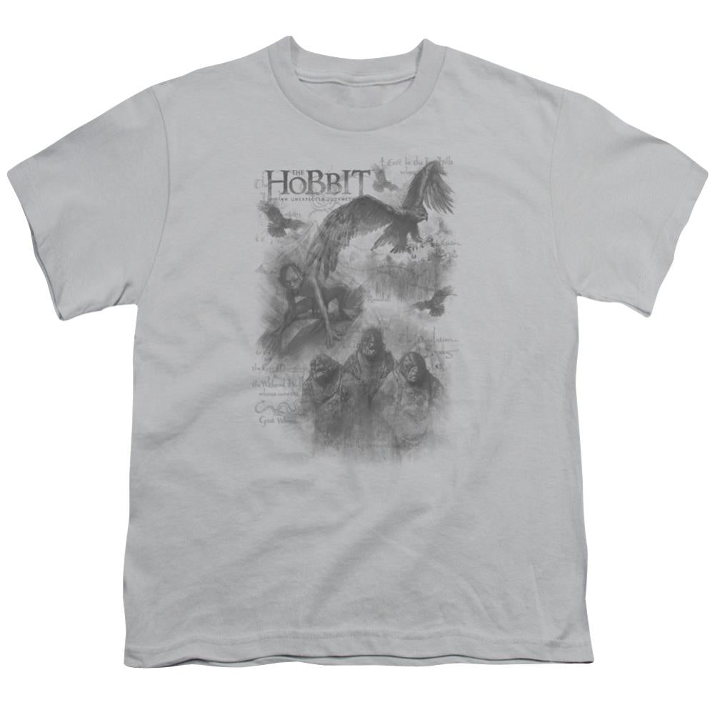 The Hobbit Sketches Youth 18/1 100% Cotton Short-Sleeve T-Shirt
