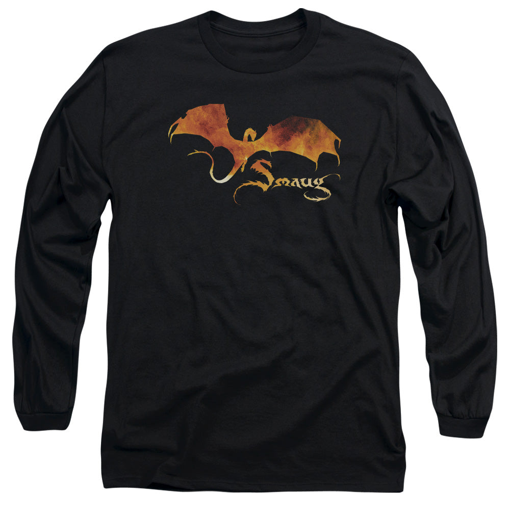 The Hobbit Smaug On Fire Men's 18/1 Cotton Long-Sleeve T-Shirt