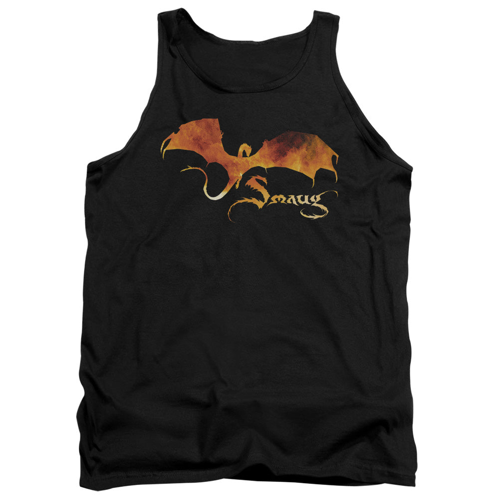 The Hobbit Smaug On Fire Men's 18/1 Cotton Tank Top