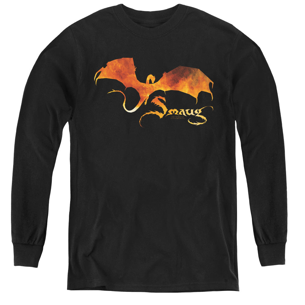 The Hobbit Smaug On Fire Youth Long-Sleeve T-Shirt