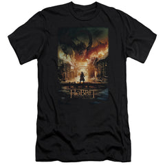 The Hobbit Smaug Poster Men's Ultra-Soft 30/1 Cotton Slim Short-Sleeve T-Shirt