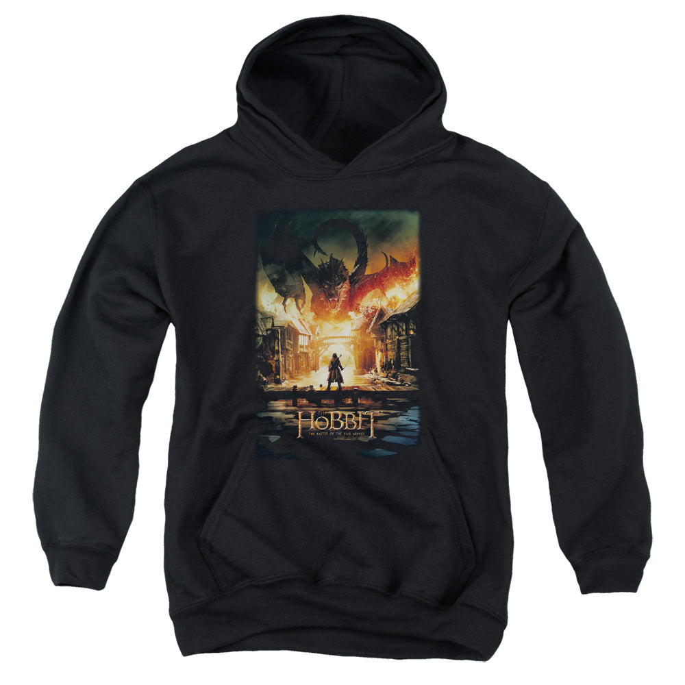 The Hobbit Smaug Poster Youth Cotton Poly Pull-Over Hoodie