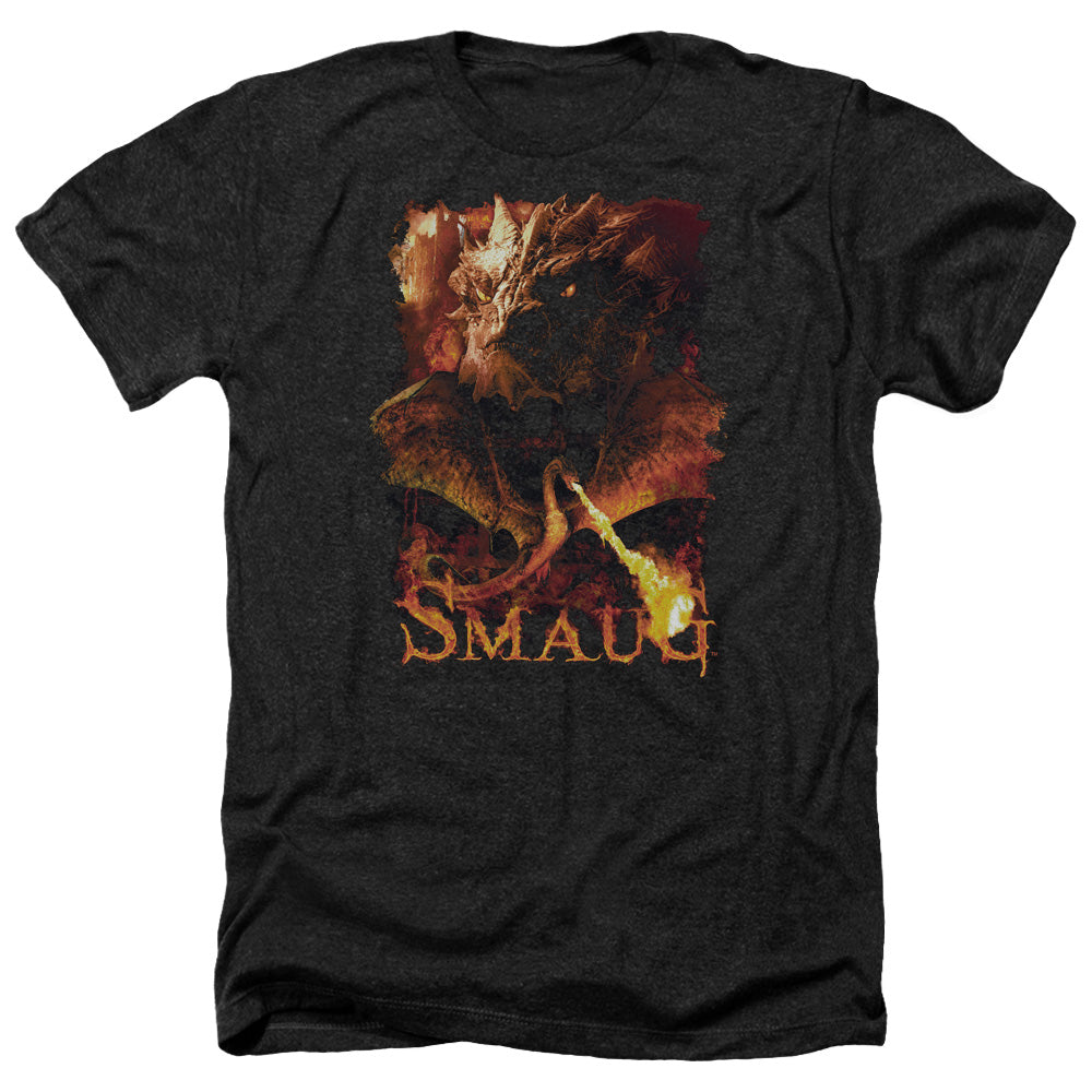 The Hobbit Smolder Men's 30/1 Heather 60 40 Poly Short-Sleeve T-Shirt