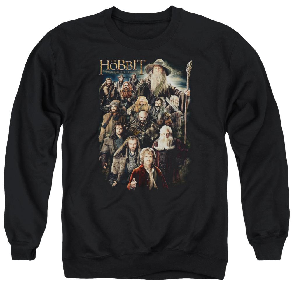 The Hobbit Somber Company Men's Crewneck 50 50 Poly Long-Sleeve T-Shirt