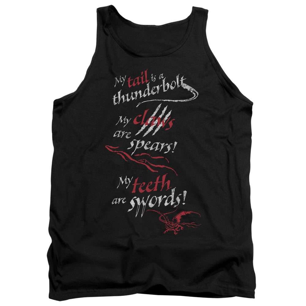 The Hobbit Tail Claws Teeth Men's 18/1 Cotton Tank Top