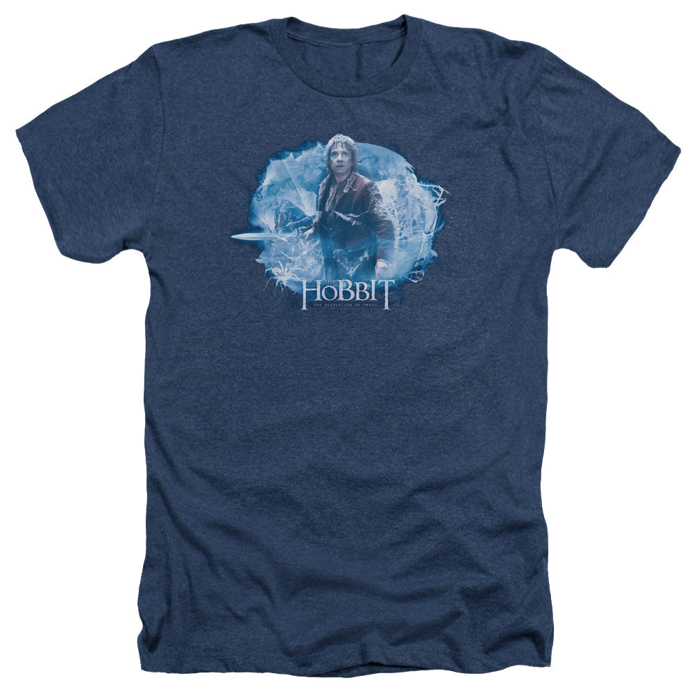 The Hobbit Tangled Web Men's 30/1 Heather 60 40 Poly Short-Sleeve T-Shirt