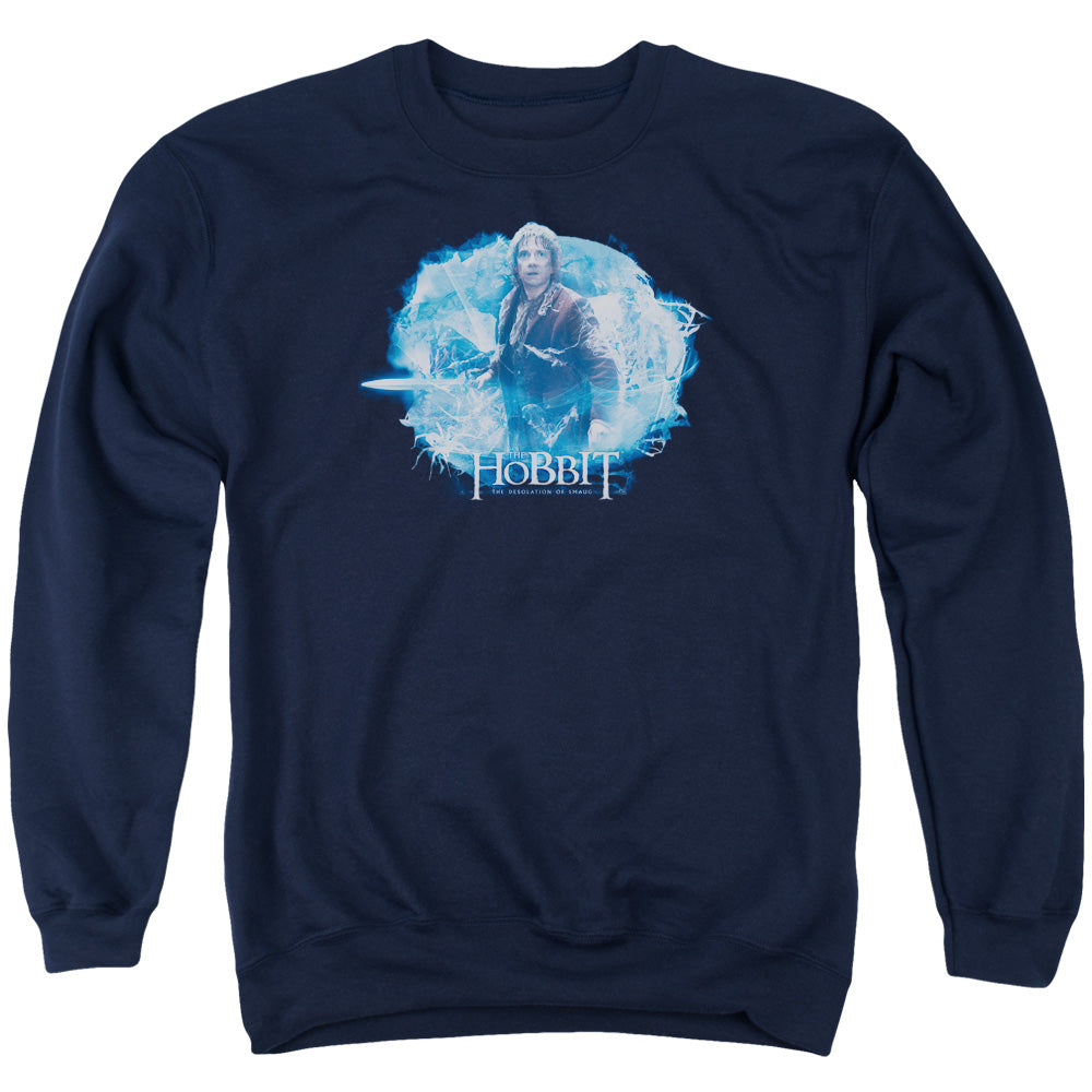 The Hobbit Tangled Web Men's Crewneck 50 50 Poly Long-Sleeve T-Shirt