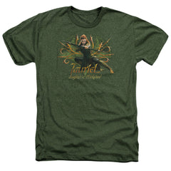 The Hobbit Tauriel Men's 30/1 Heather 60 40 Poly Short-Sleeve T-Shirt