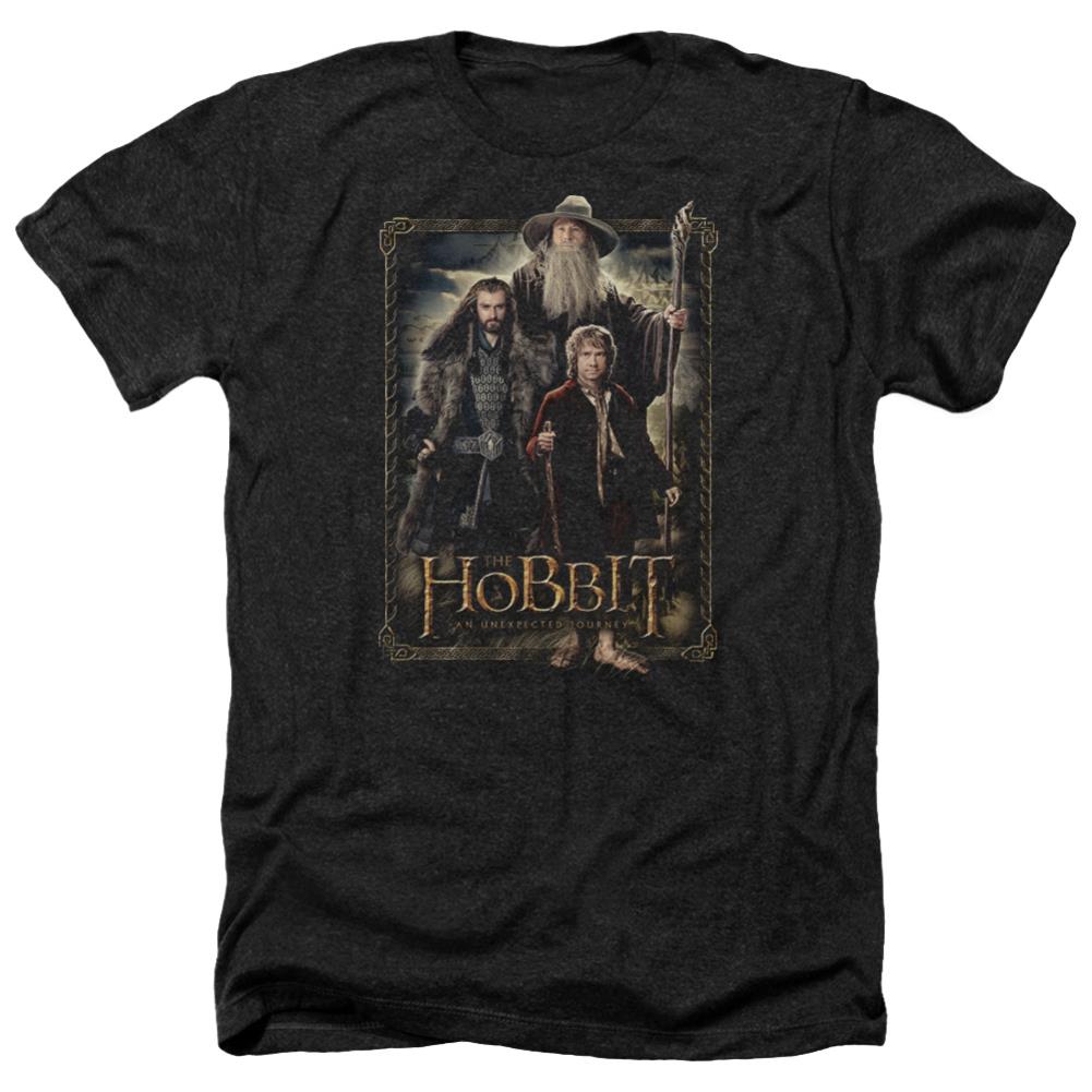 The Hobbit The Three Men's 30/1 Heather 60 40 Poly Short-Sleeve T-Shirt