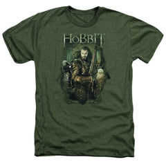 The Hobbit Thorin And Company Men's 30/1 Heather 60 40 Poly Short-Sleeve T-Shirt