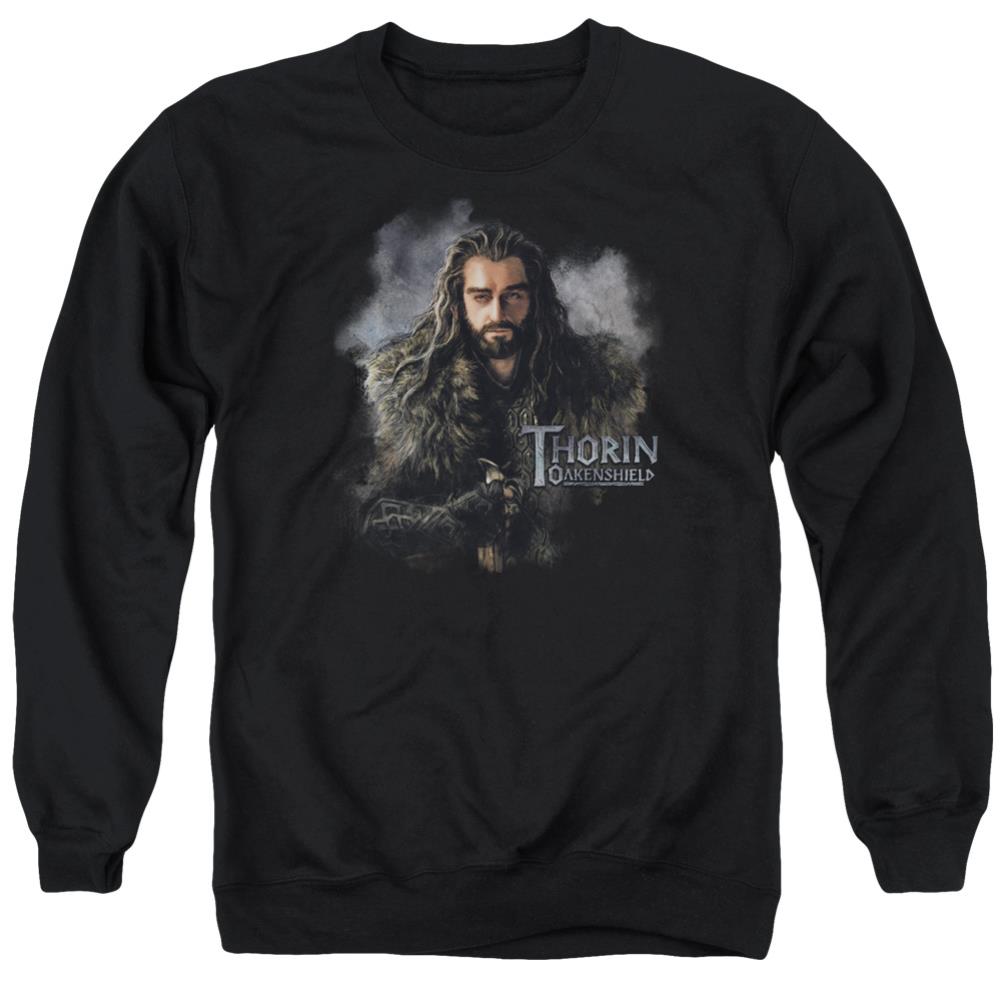 The Hobbit Thorin Oakenshield Men's Crewneck 50 50 Poly Long-Sleeve T-Shirt
