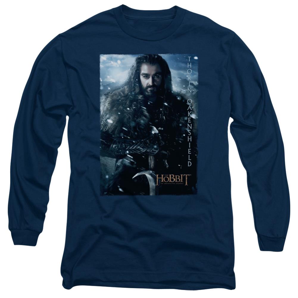 The Hobbit Thorin Poster Men's 18/1 Cotton Long-Sleeve T-Shirt