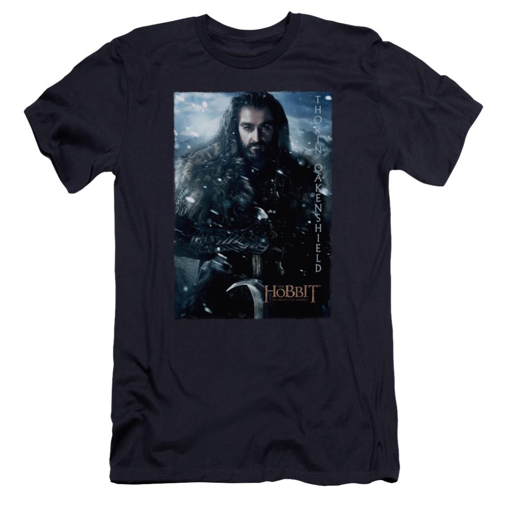 The Hobbit Thorin Poster Men's Ultra-Soft 30/1 Cotton Slim Short-Sleeve T-Shirt
