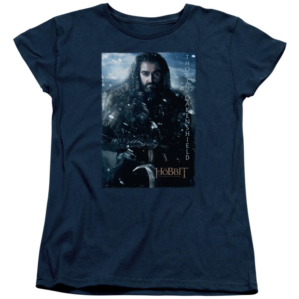 The Hobbit Thorin Poster Women's 18/1 Cotton Short-Sleeve T-Shirt