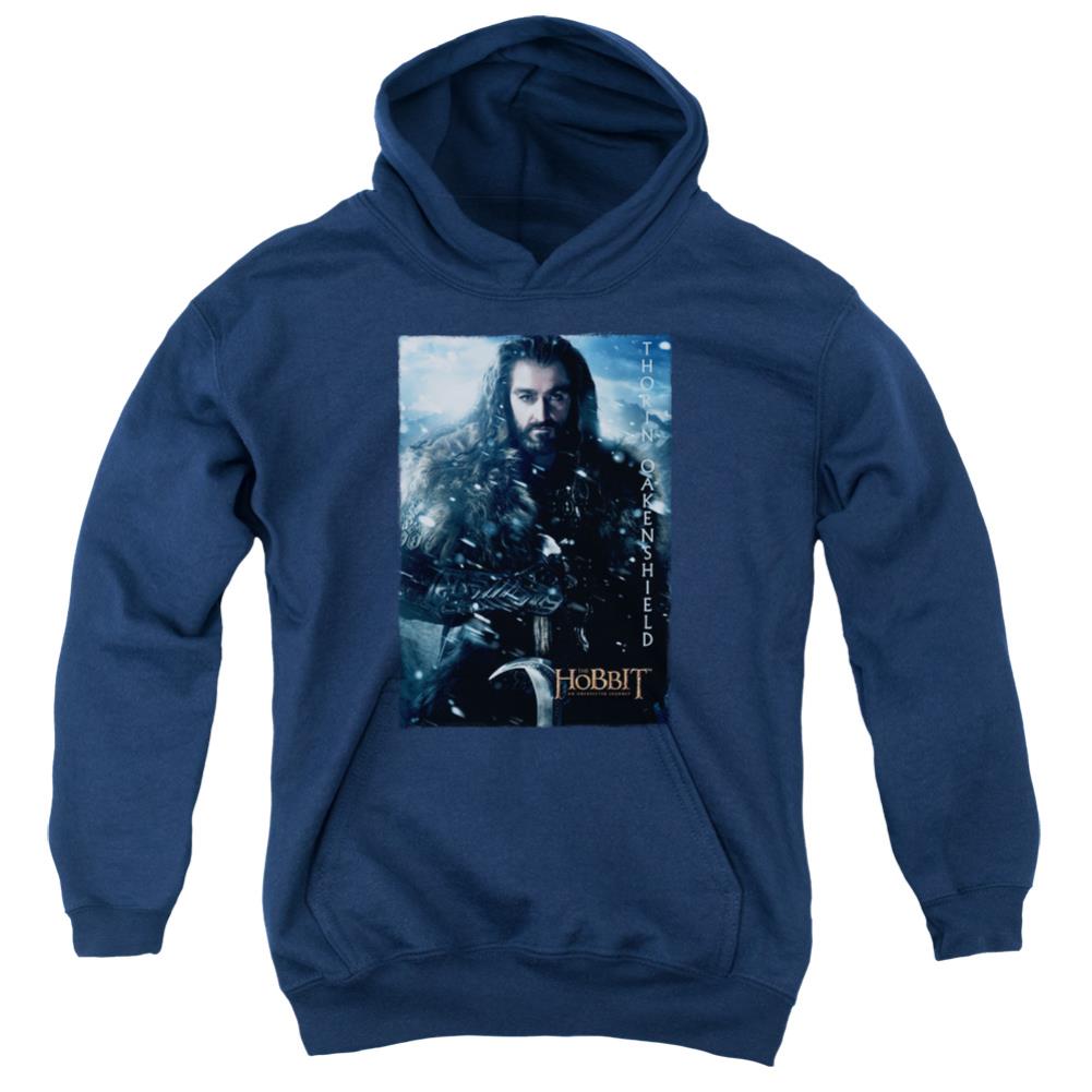 The Hobbit Thorin Poster Youth Cotton Poly Pull-Over Hoodie