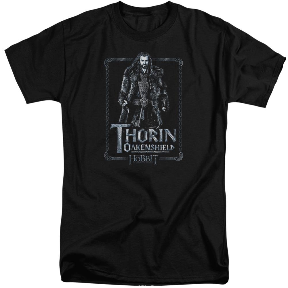 The Hobbit Thorin Stare Men's 18/1 Tall Cotton Short-Sleeve T-Shirt