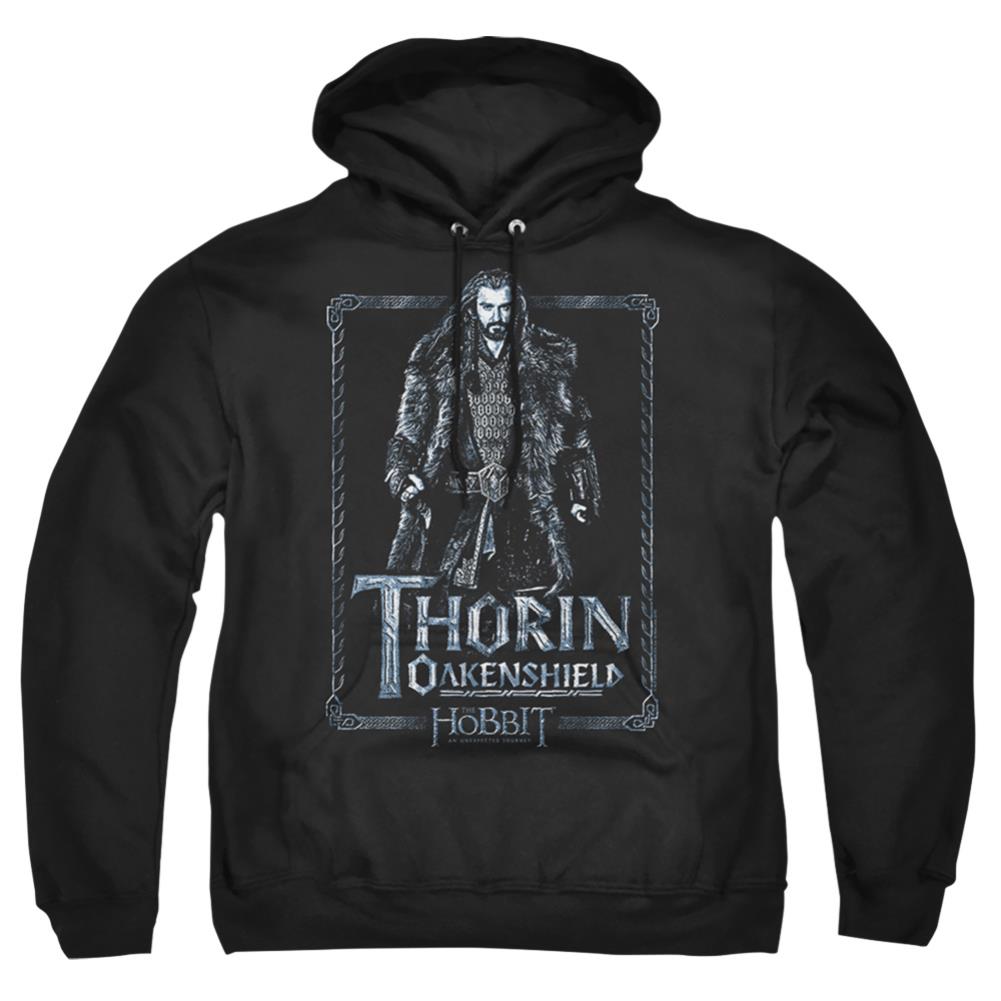 The Hobbit Thorin Stare Men's Pull-Over 75 25 Poly Hoodie