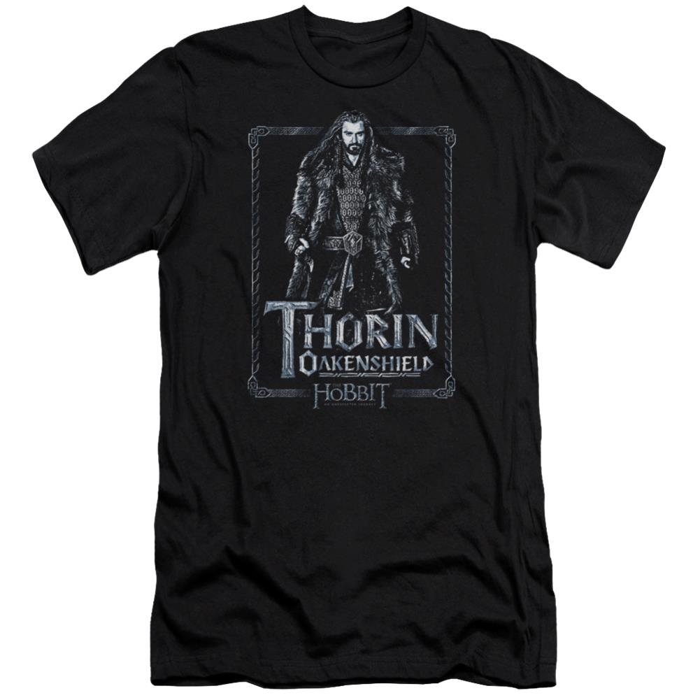 The Hobbit Thorin Stare Men's Ultra-Soft 30/1 Cotton Slim Short-Sleeve T-Shirt