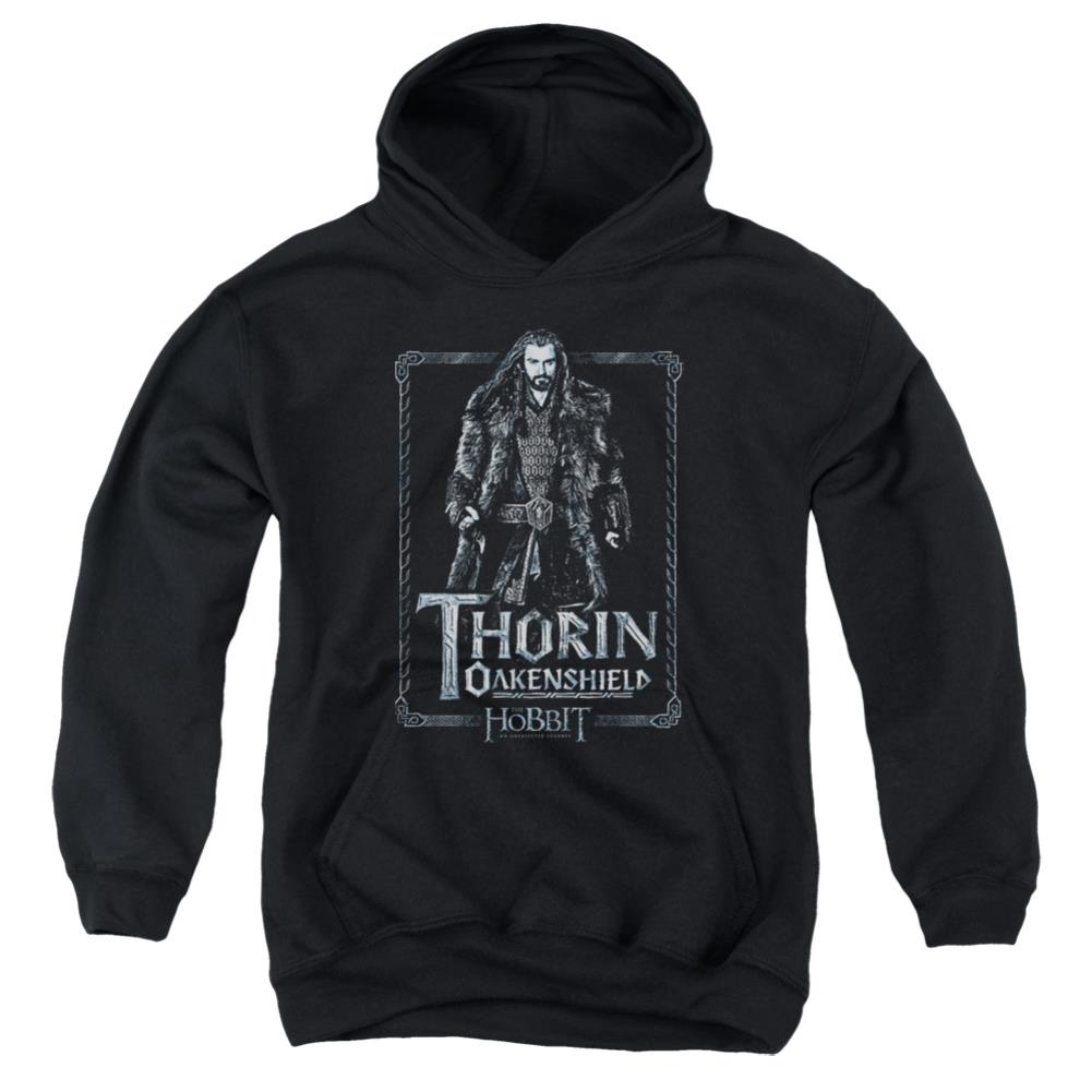 The Hobbit Thorin Stare Youth Cotton Poly Pull-Over Hoodie