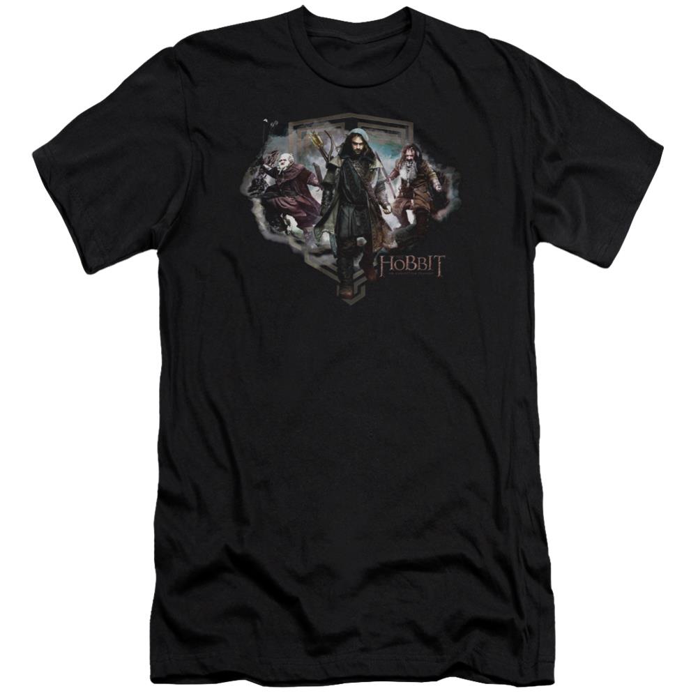 The Hobbit Three Dwarves Men's Ultra-Soft 30/1 Cotton Slim Short-Sleeve T-Shirt