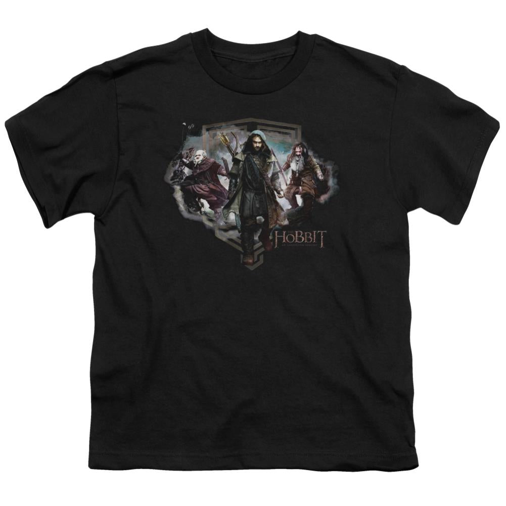 The Hobbit Three Dwarves Youth 18/1 100% Cotton Short-Sleeve T-Shirt