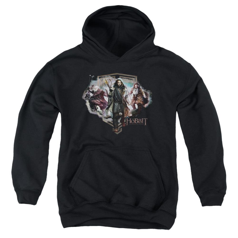 The Hobbit Three Dwarves Youth Cotton Poly Pull-Over Hoodie