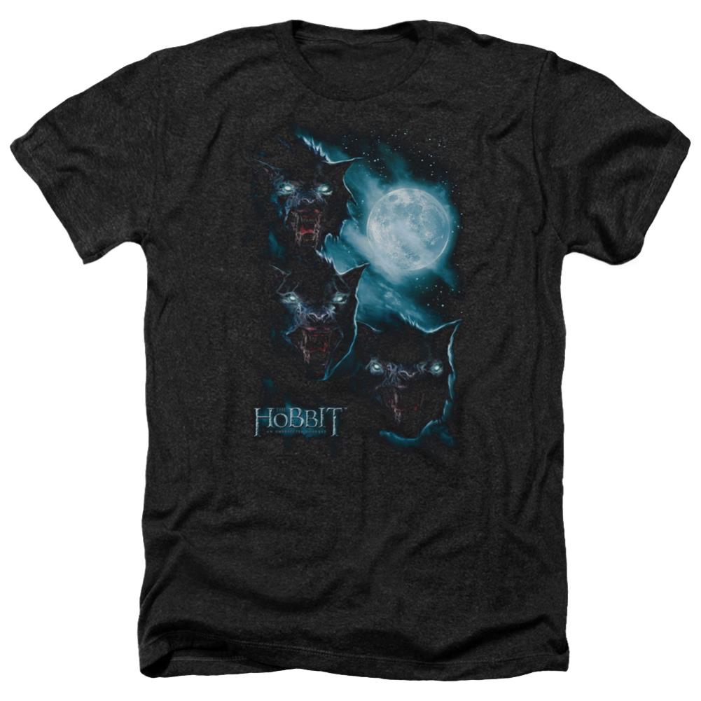 The Hobbit Three Warg Moon Men's 30/1 Heather 60 40 Poly Short-Sleeve T-Shirt