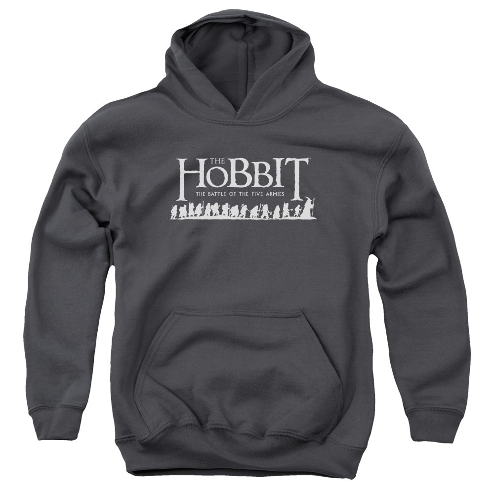 The Hobbit Walking Logo Youth Cotton Poly Pull-Over Hoodie