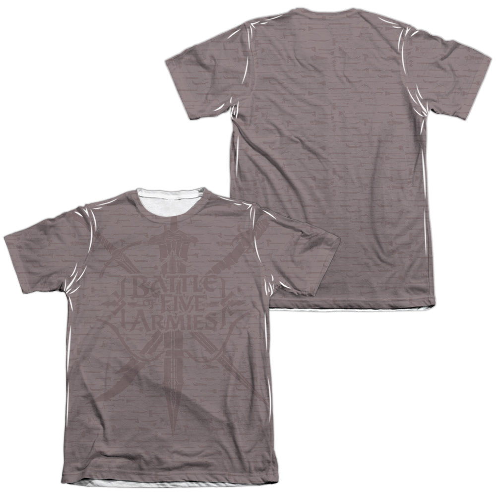 The Hobbit Weapons (Front/Back) Men's Regular Fit Poly Cotton Short-Sleeve T-Shirt