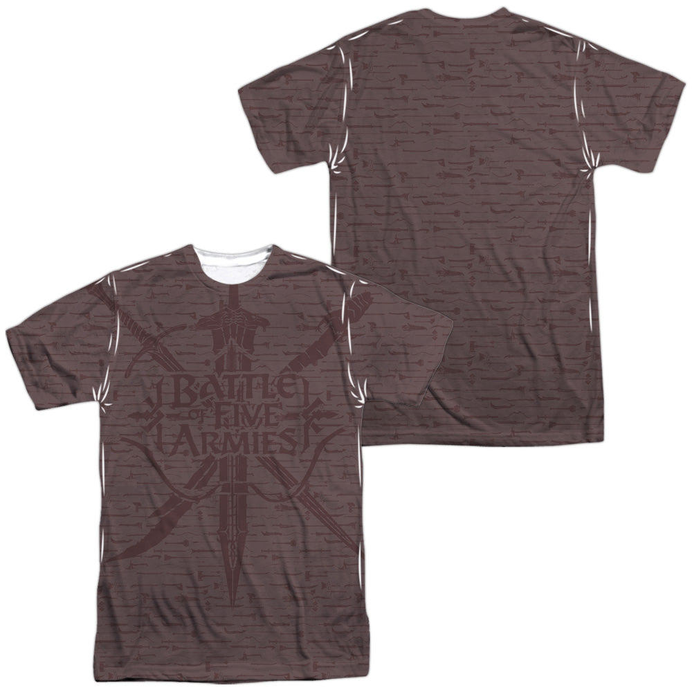 The Hobbit Weapons (Front/Back) Men's Regular Fit Polyester Short-Sleeve T-Shirt