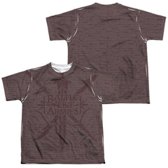 The Hobbit Weapons (Front/Back) Youth Regular Fit Poly Short-Sleeve T-Shirt