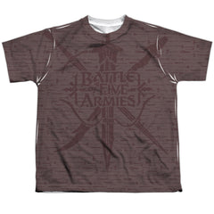 The Hobbit Weapons Youth Regular Fit Poly Short-Sleeve T-Shirt