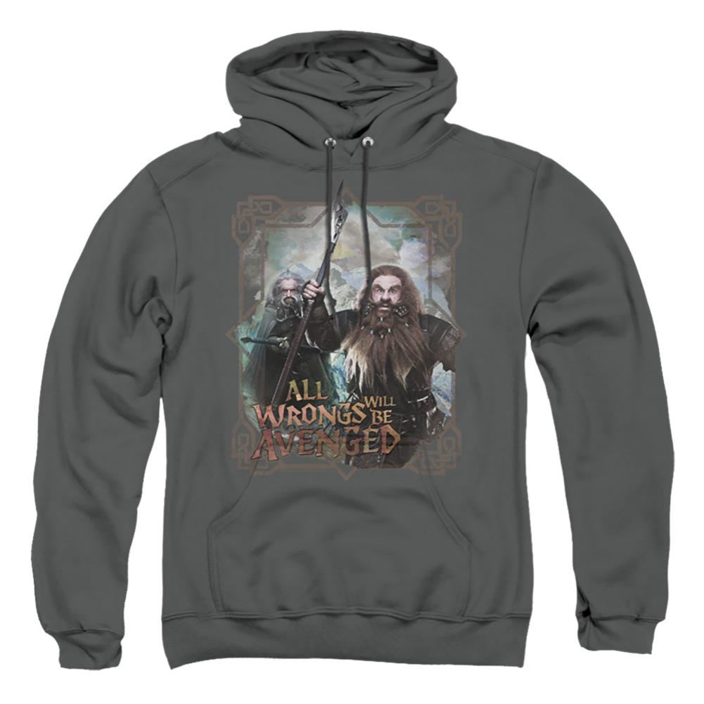 The Hobbit Wrongs Avenged Men's Pull-Over 75 25 Poly Hoodie